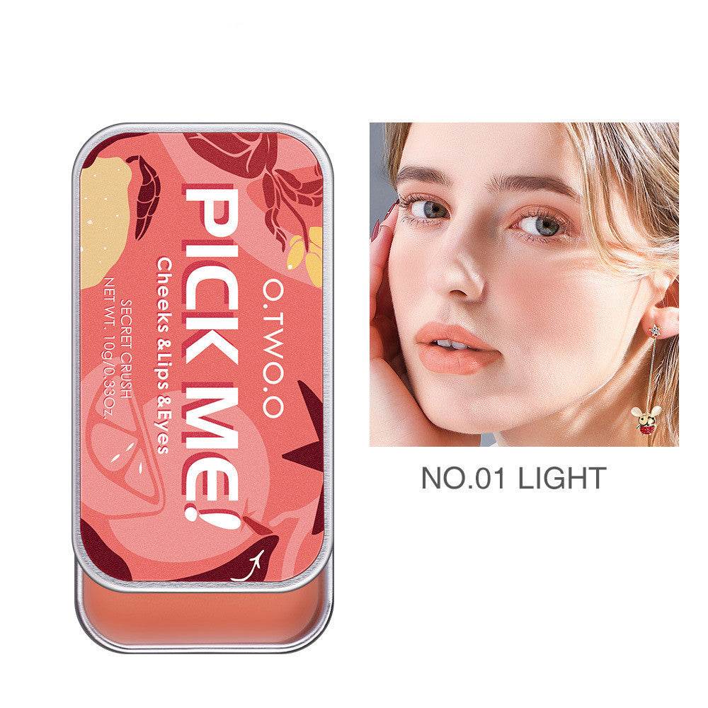 Monochrome Rouge Cream Lipstick Eye Shadow Blush 3 in 1 - Mubimart