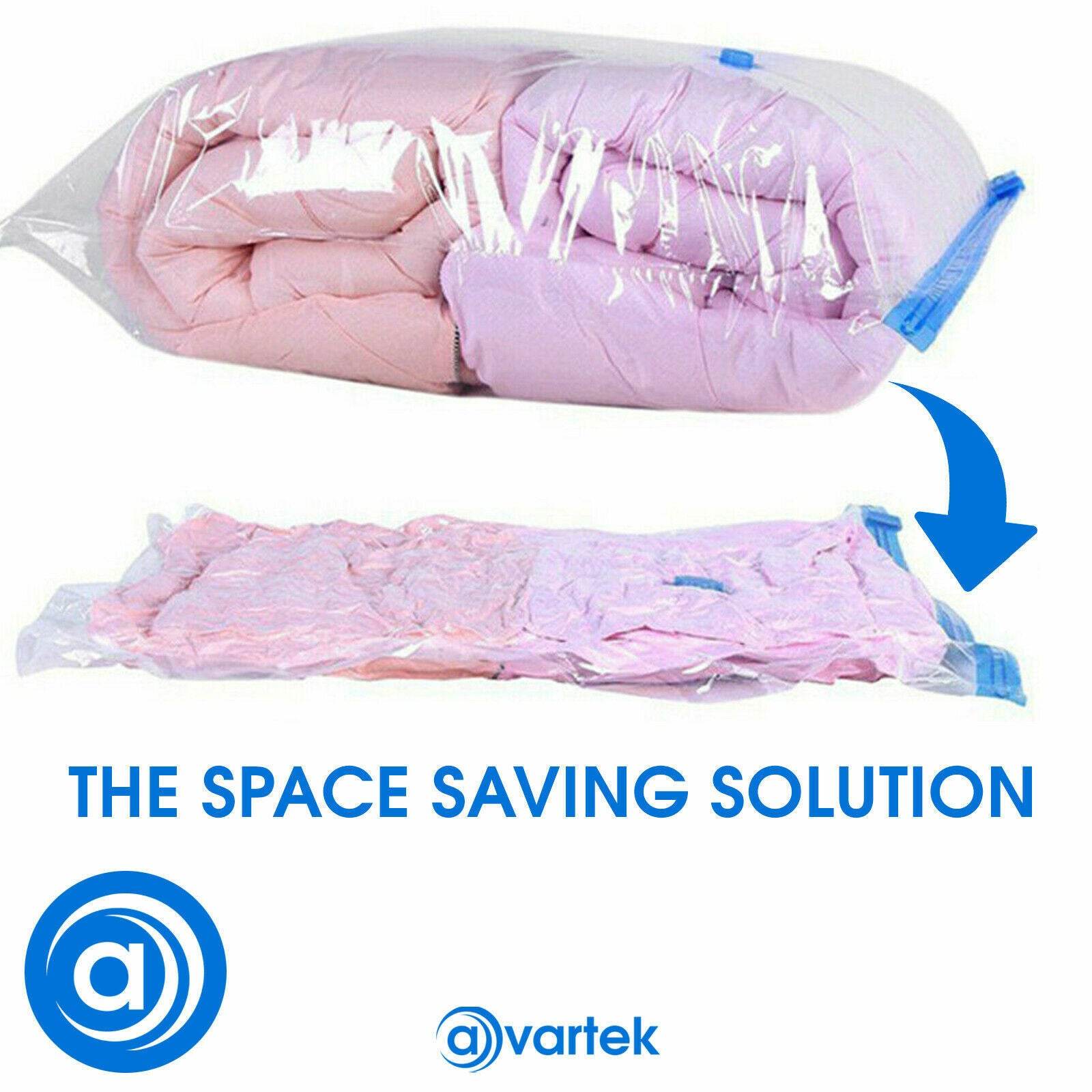 6 X STRONG VACUUM STORAGE SPACE SAVING BAGS VAC BAG SPACE SAVER VACCUM VACUM-BAG - Mubimart