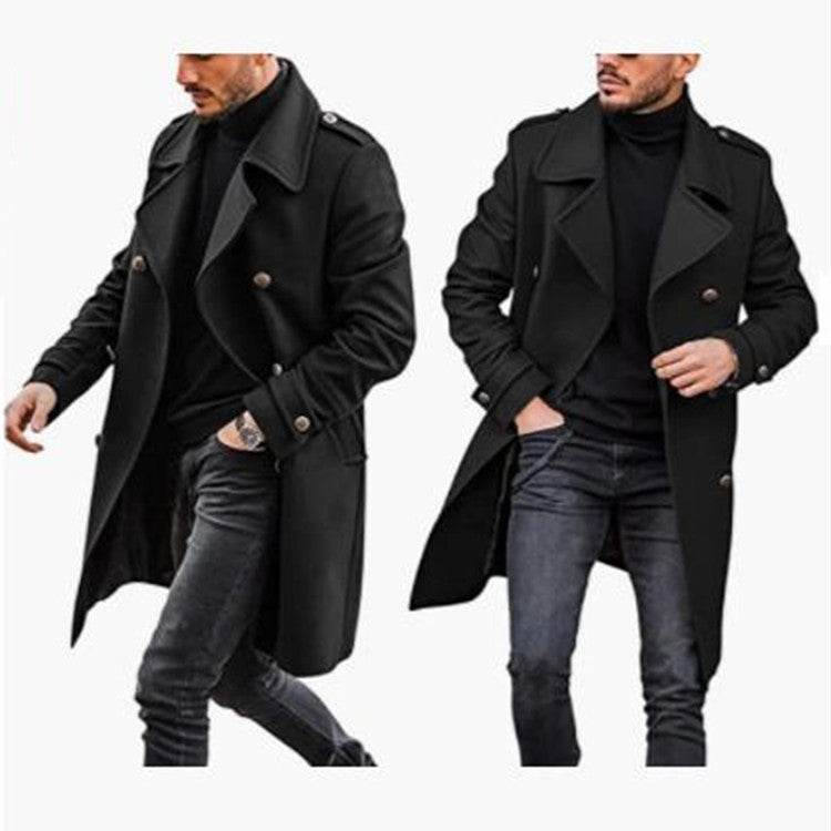 Woolen Men's Coat Autumn And Winter New Product Warm Padded Jacket - Mubimart