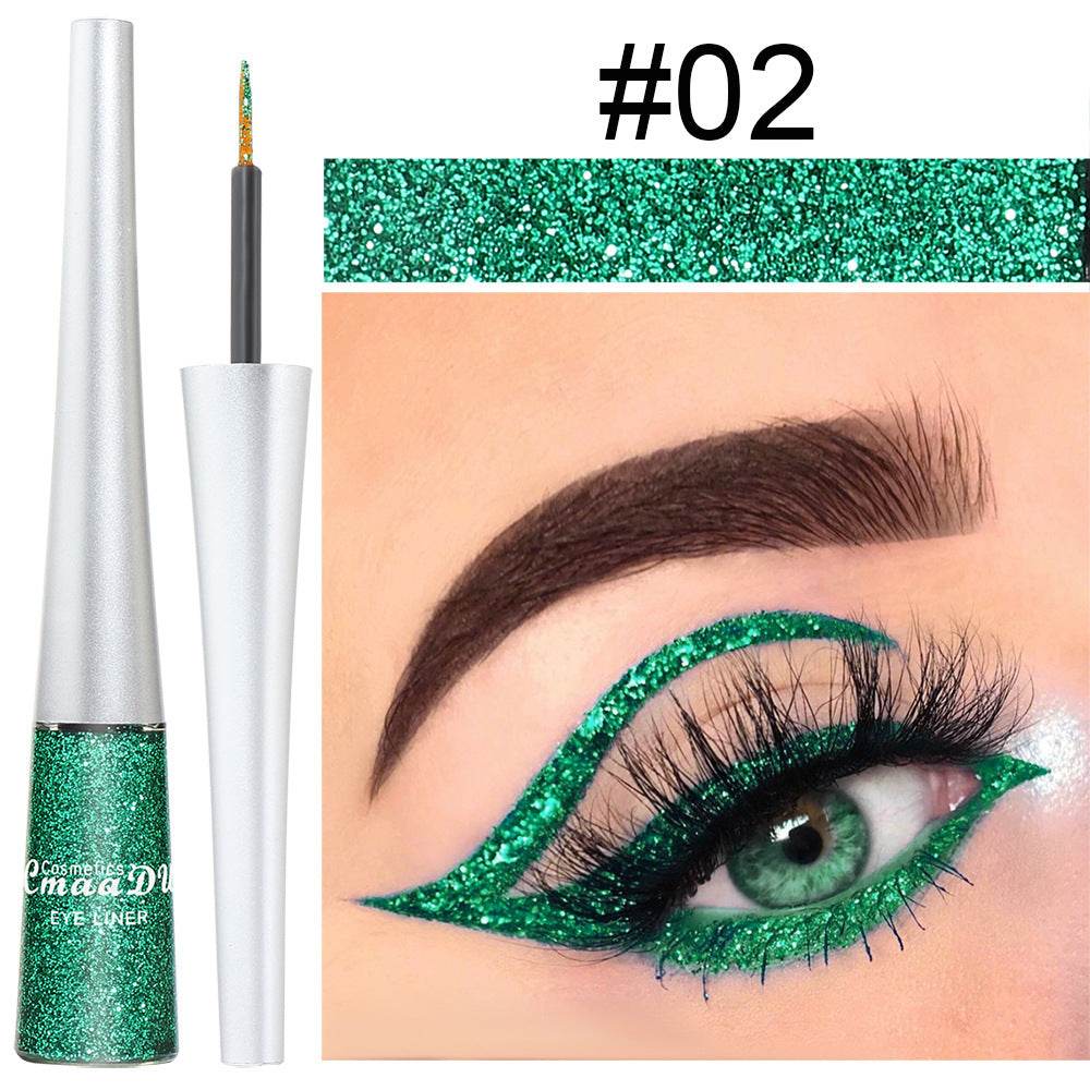 Creative Multicolor Glitter Powder Liquid Eyeliner - Mubimart