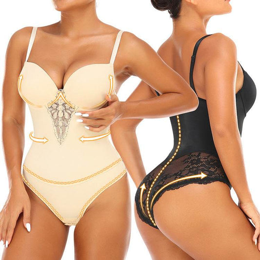 Backless Dress Wedding Dress Inner Bra Top Shoulder Strap Cross Recovery Body Corset - Mubimart