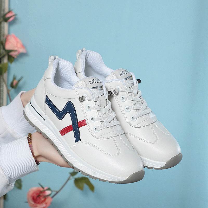 Leisure Sneaker Lightweight Soft Sole Leather Non-slip - Mubimart