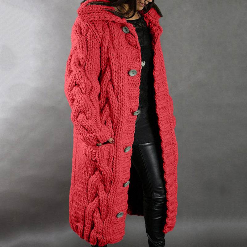 Women's Cardigan Plus Size Sweater Coat - Mubimart