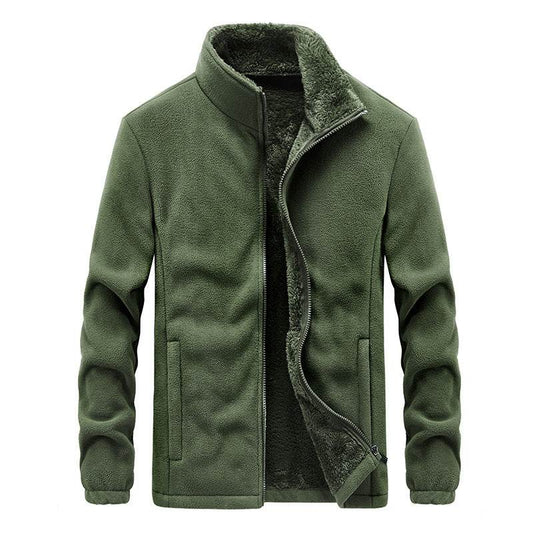 Polar Fleece Warm Sweatshirt Jacket Jacket Thicken Plus Fleece Men's Jacket - Mubimart