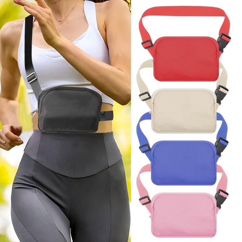 Outdoor Sports Nylon Fanny Pack Waterproof Chest Bag - Mubimart