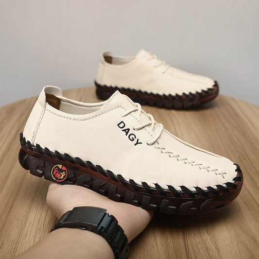 Women Loafers Shoes Soft Leather Flats - Mubimart