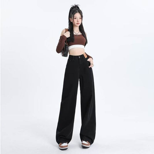 Fashion American Straight Jeans For Women - Mubimart