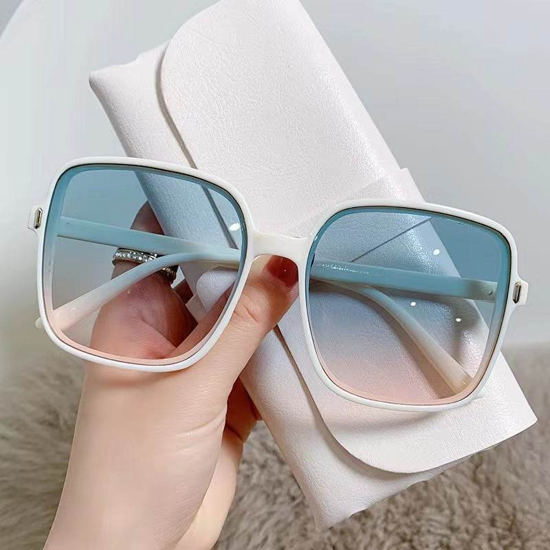 Oversized Frame Women Ins Fashion Sunglasses UV Protection - Mubimart
