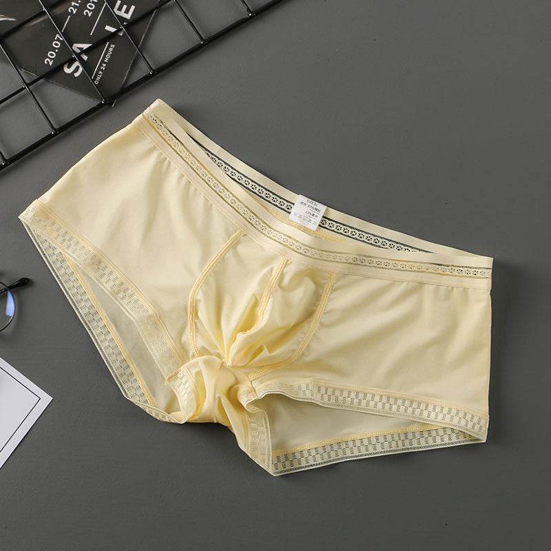 Summer New Translucent Ice Silk Underwear Men Sexy - Mubimart