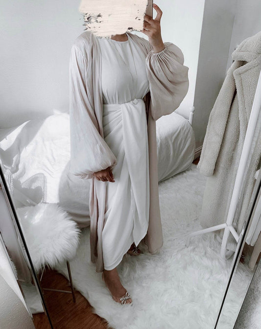 Corset European And American Satin Encrypted Ice Silk Dress - Mubimart