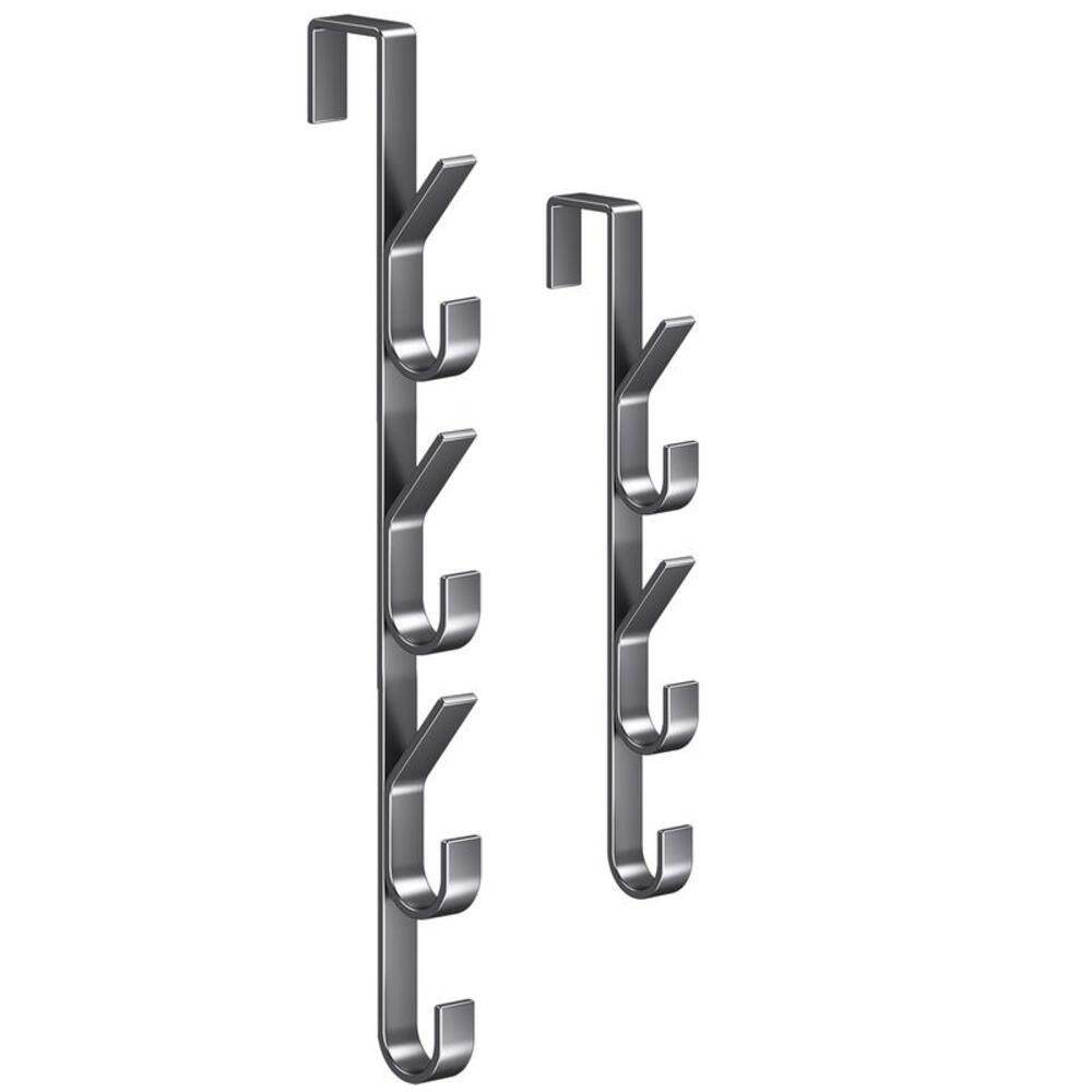 Door Hanger Clothes Hanging Carbon Steel Sturdy Over The Door Hooks Versatile Clothes Hanger Home Storage Organization Hooks - Mubimart