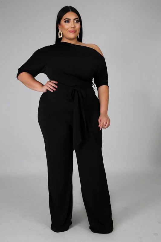 Women's Plus Size Jumpsuit Women's High Waist Jumpsuit - Mubimart