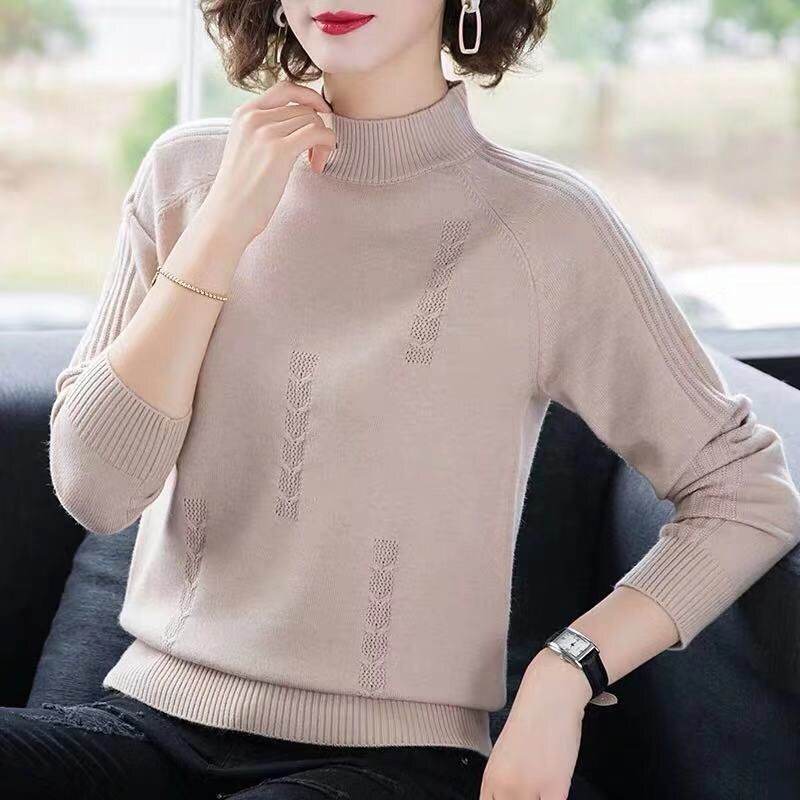 Plus Size Women's Cute Young Trendy Long-sleeve Loose Casual Sweater Top - Mubimart