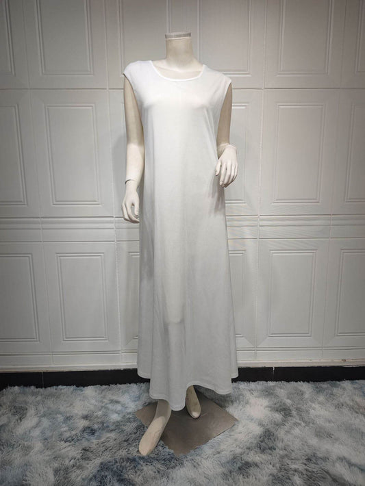 White Stitching Plus Size Women's Robe - Mubimart