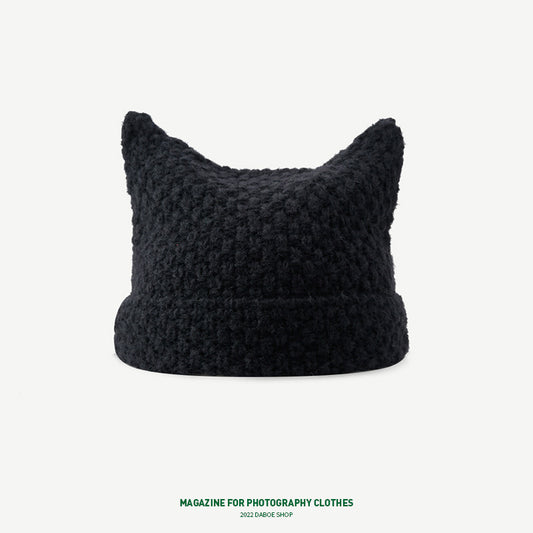 Korean Cute Thermal Head Cover Woolen Cap