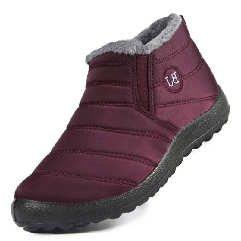 Winter Snow Boots Women Waterproof Shoes Warm Ankle Boots - Mubimart