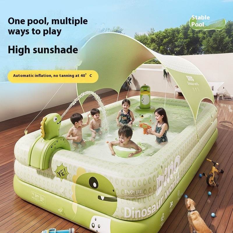 Household Outdoor Inflatable Pool Thickened Plastic Children's Inflatable Swimming Pool - Mubimart