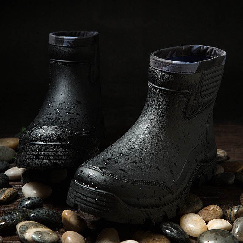 Multi-functional Men's Short Rain Boots - Mubimart