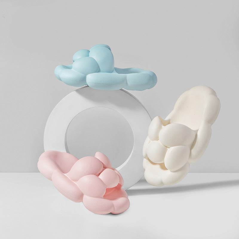 Soft Cloud Design Slippers Cute House Shoes Women Outdoor Indoor Bathroom Slipper - Mubimart
