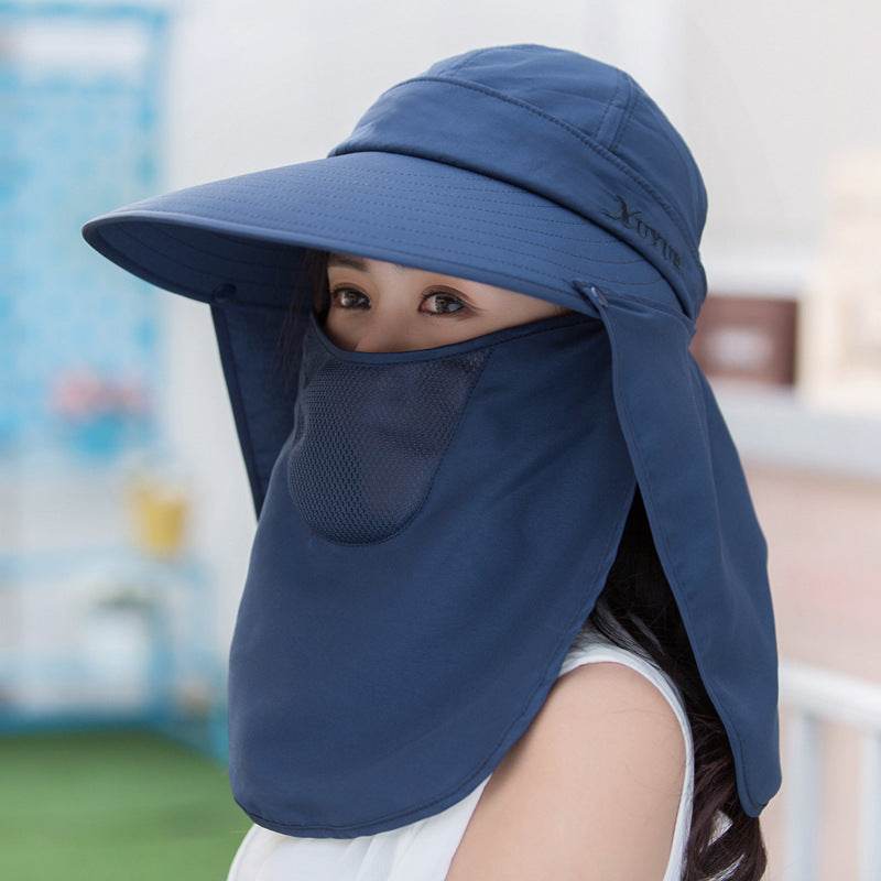 Summer Women's Hats Korean Version Of The Tide Sun Hats Big Rim Bike Sun Hats Sun Hats Face UV Protection Hats - Mubimart