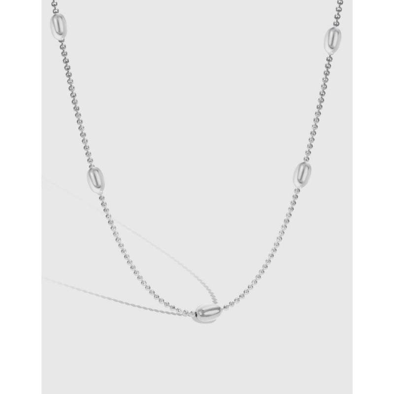 925 Sterling Silver Necklace For Women Choker Fashion Special-interest Design Sense Ornament - Mubimart