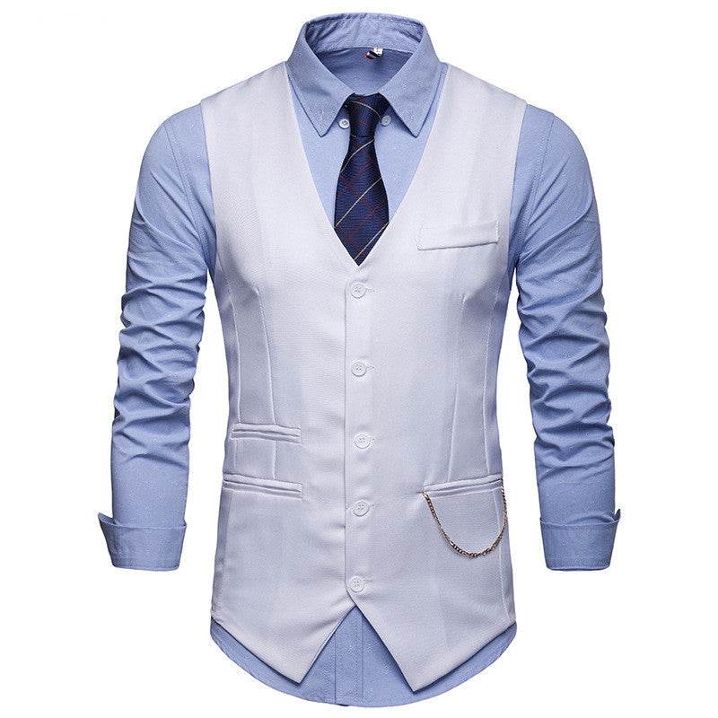 Men's Jewelry With Nightclub Suit Vest Coat - Mubimart