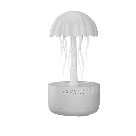 USB Rotating Colorful Light Large Mist Jellyfish Humidifier