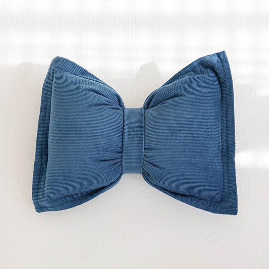 Creative Bowknot Cotton Lumbar Pillow - Mubimart