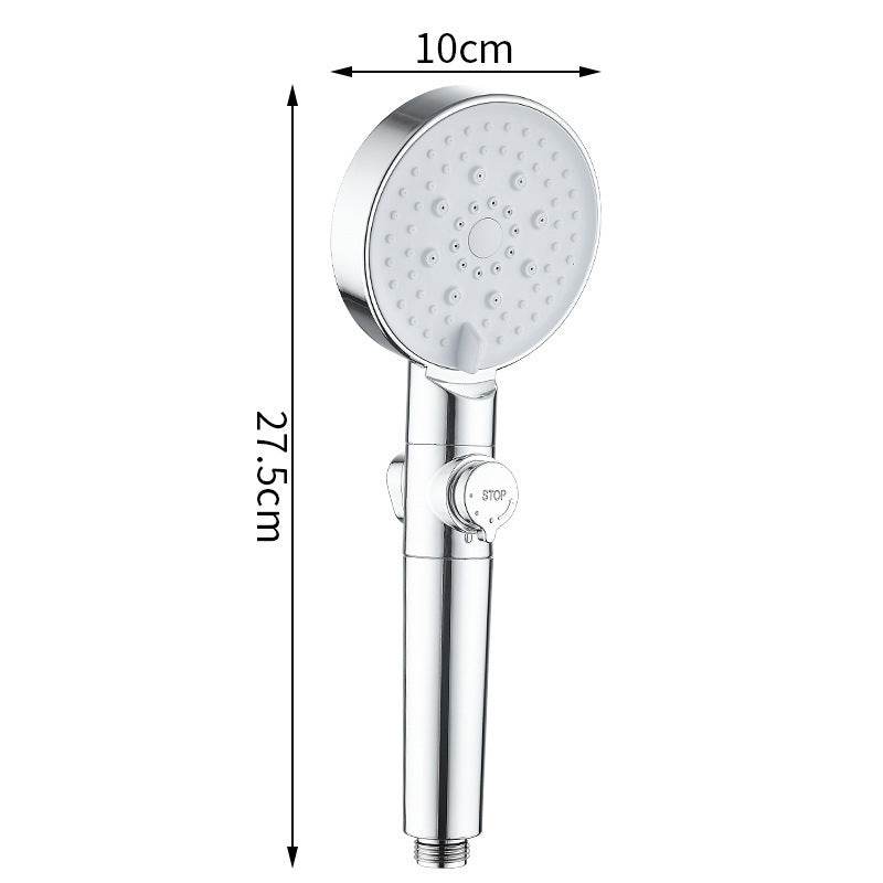 Shower Nozzle Booster Pressurized Set Bath Shower Shower Head - Mubimart
