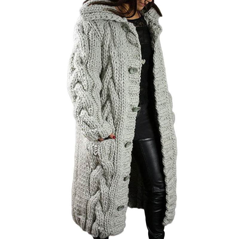Women's Cardigan Plus Size Sweater Coat - Mubimart