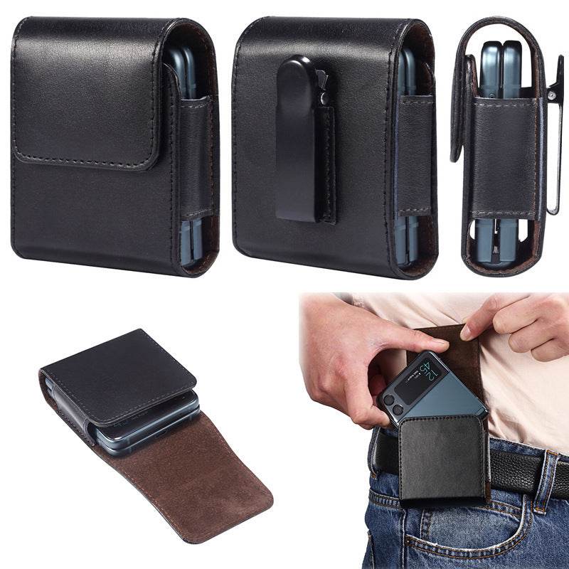 Leather Fanny Pack For Z Flip3Folding - Mubimart