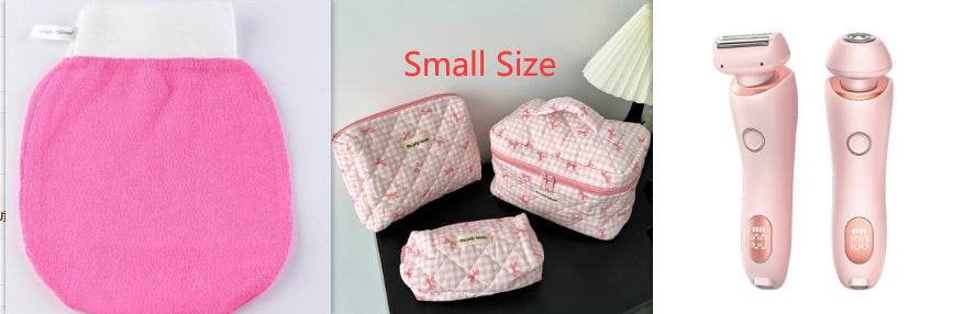 2 In 1 Hair Removal Epilator USB Rechargeable Trimmer Women Body Razor Face Leg Armpit Bikini Hand Pubic Shaver Hair Remover - Mubimart