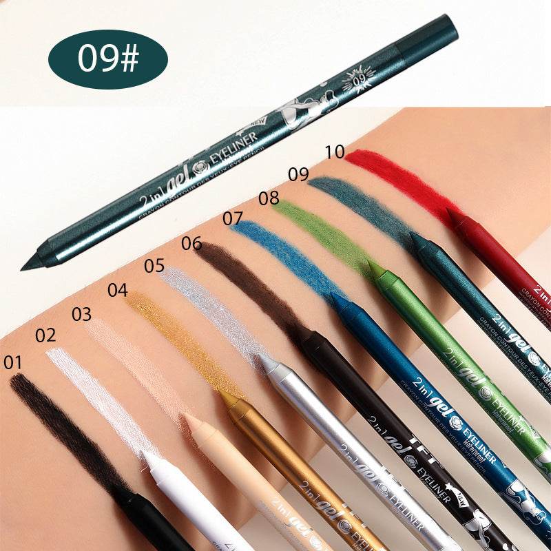Long Lasting Eyeliner Pen Color Pigment Waterproof Gel Eyeliner Makeup - Mubimart