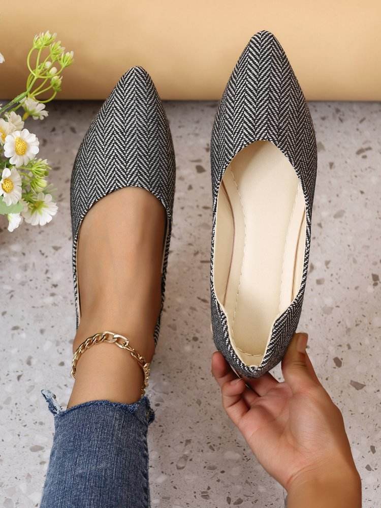 Women's Flat Soft Leather Pointed Toe Shoes - Mubimart