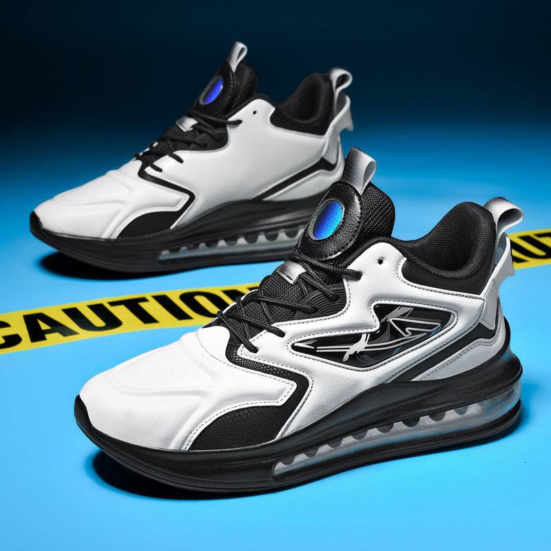 Color-matching Lace-up Air Cushion Sneakers Men's Lightweight Thick-soled Daddy Shoes Fashion Casual Running Sports Casual Shoes - Mubimart