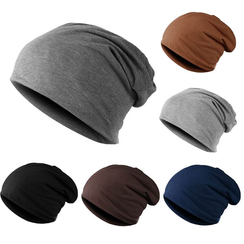 Solid Color Autumn Spring Beanies Hats For Man Male - Mubimart
