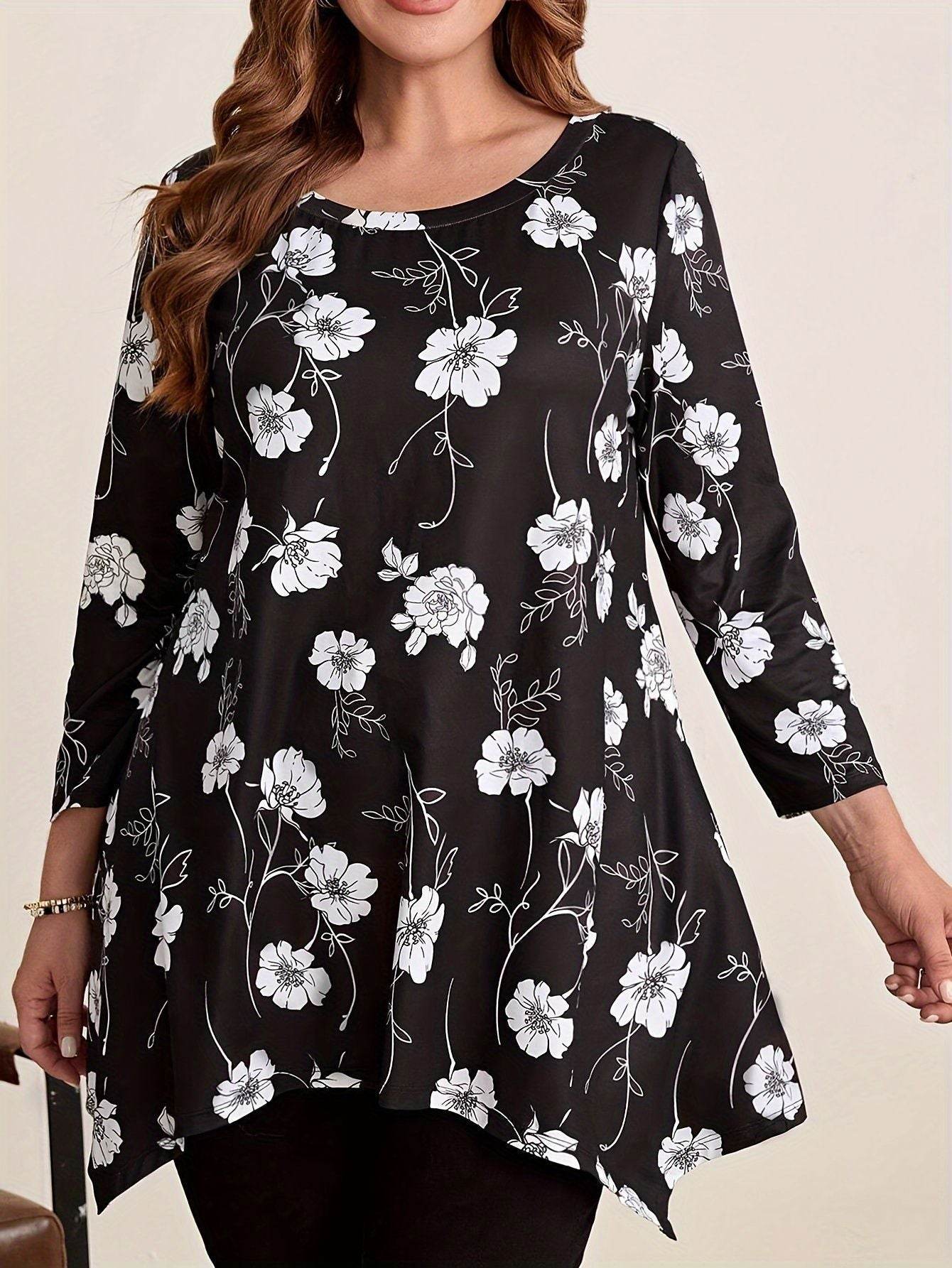 Women's Plus Size Top Knitted - Mubimart
