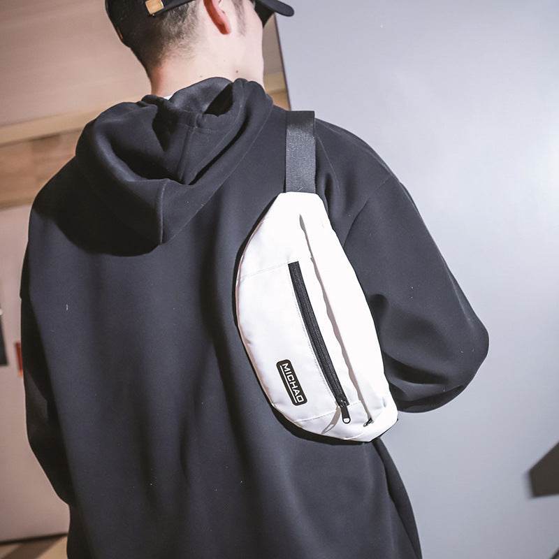 Fashion Nylon Fanny Pack Men's And Women's Same Sports And Leisure Messenger Bag - Mubimart