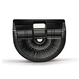 Bamboo Woven Bag Rattan Creative Beach Handbag Women - Mubimart