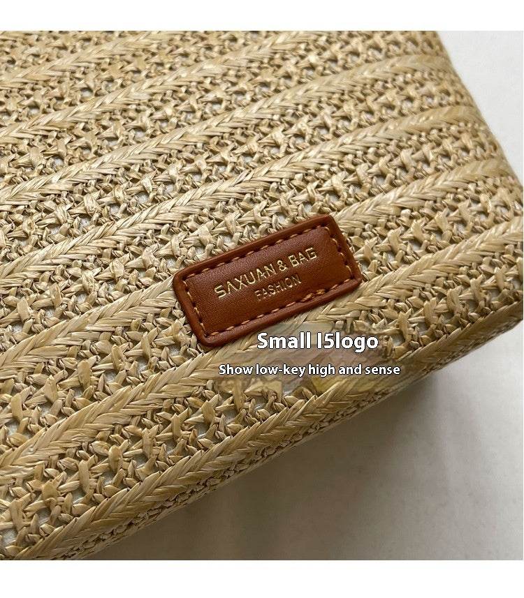 Casual Women Beach Vacation Style Woven Bag - Mubimart