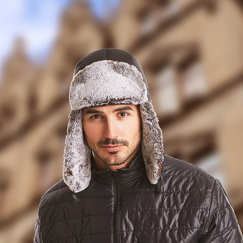 Winter Cold And Warm Plus Velvet Mask Face Protection Hat - Mubimart
