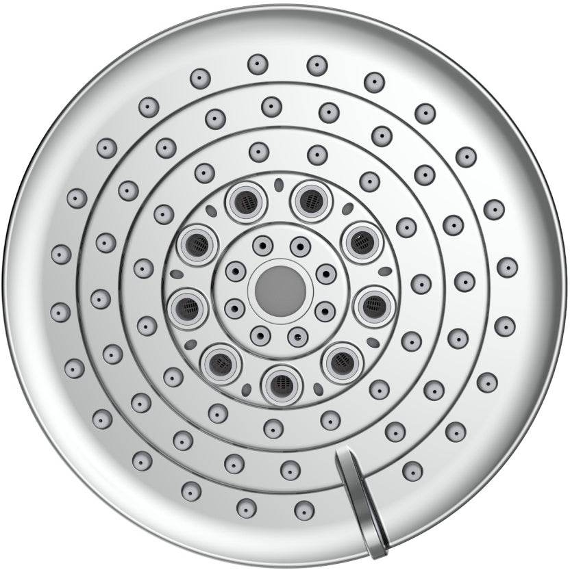 6 Spray Settings High Pressure Shower Head 5 Rain Fixed Showerhead - Brushed Nickel Adjustable Shower Head With Anti-Clogging Nozzles, Low Flow Easily Installation - Mubimart