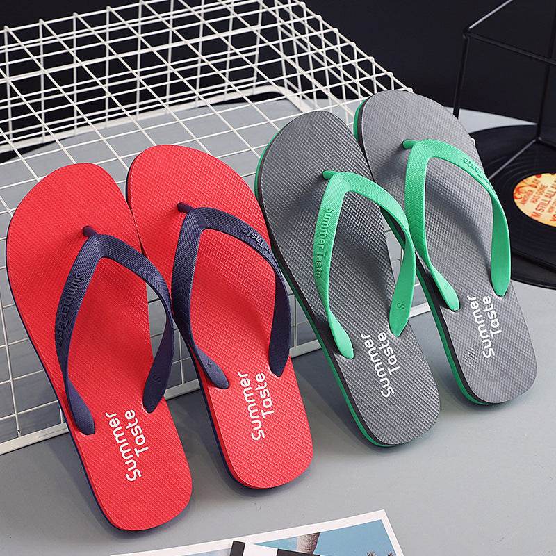 Flip Flops Beach Shoes Men Thong Sandals Summer - Mubimart