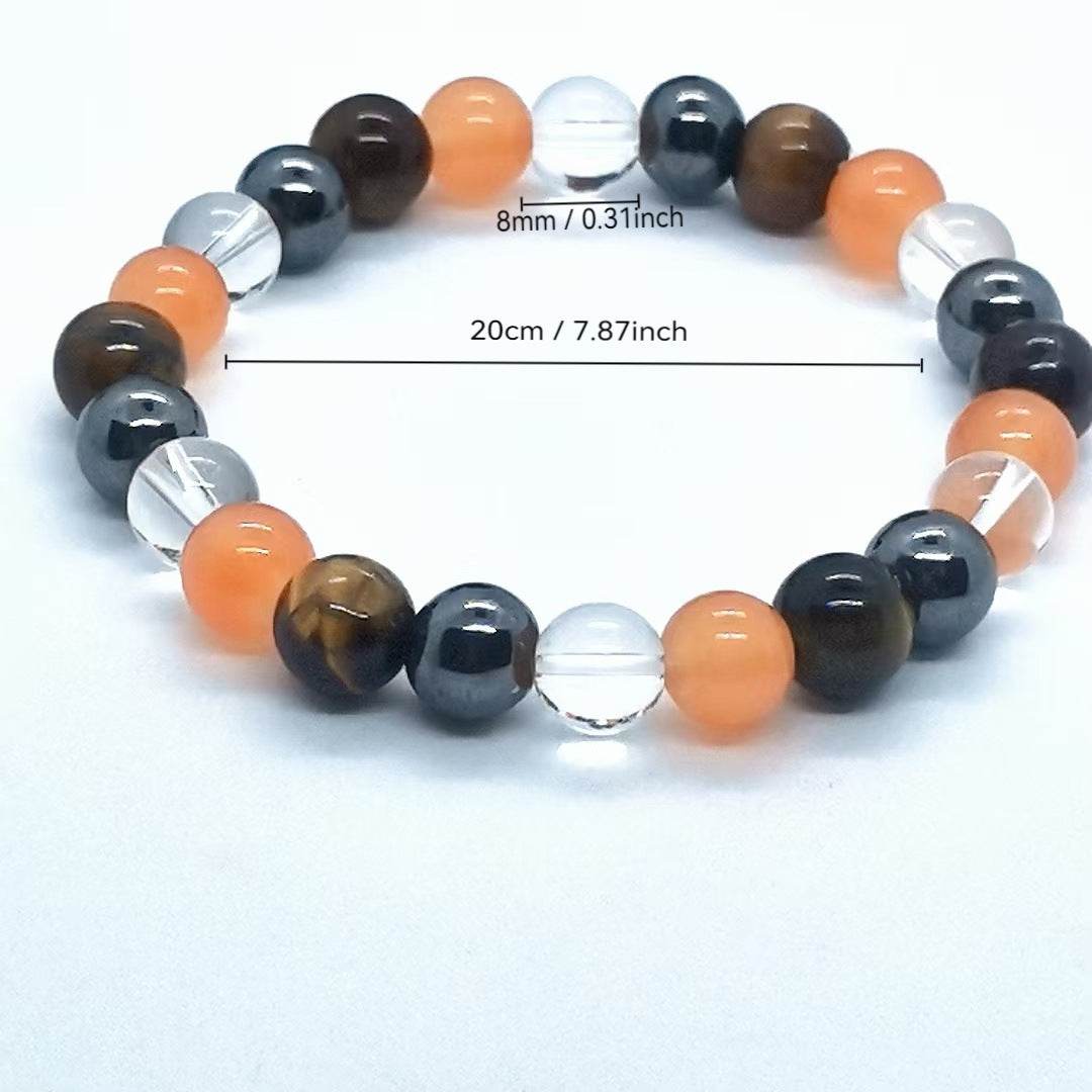 Crystal Gemstone Bracelet Bohemian Style Bracelet - Mubimart
