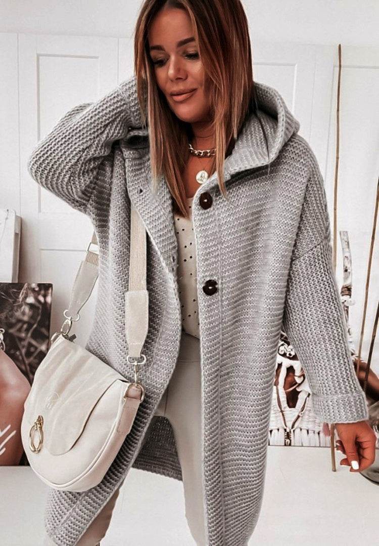 Temperament Commuting Loose Cardigan Women Sweater Plus Size - Mubimart