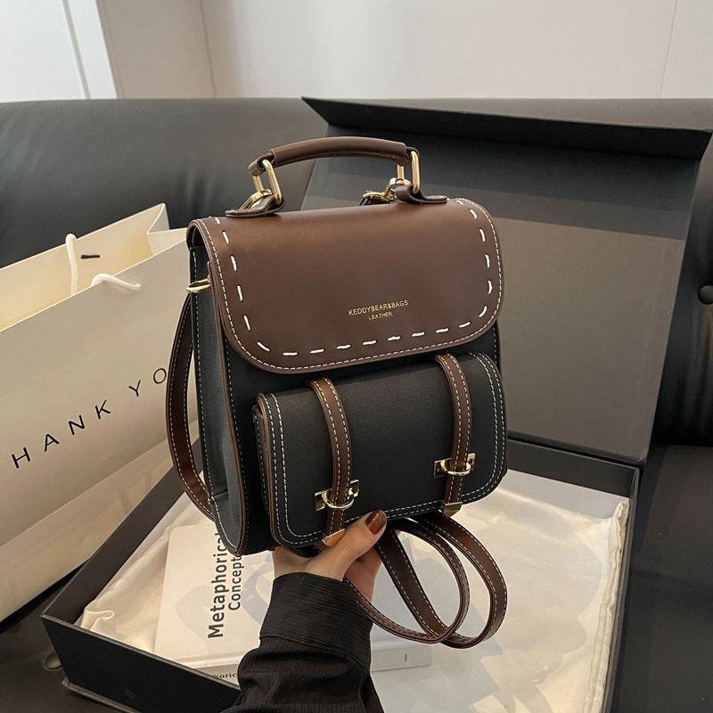 Retro Style Fashionable Backpack Casual Women - Mubimart
