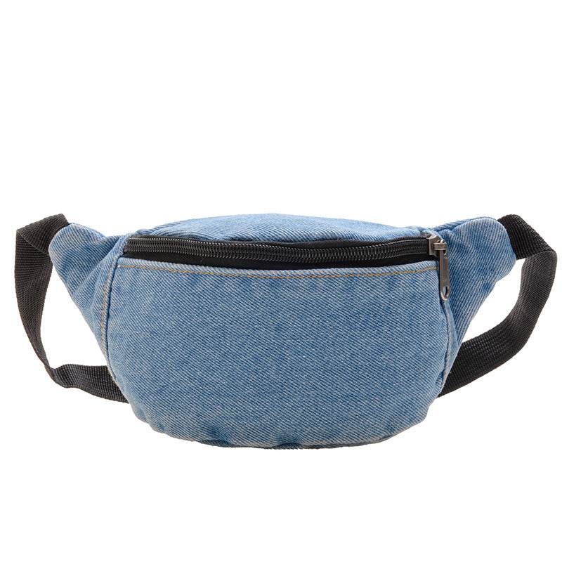 Boys And Girls Fashion Solid Color Sports Fanny Pack - Mubimart