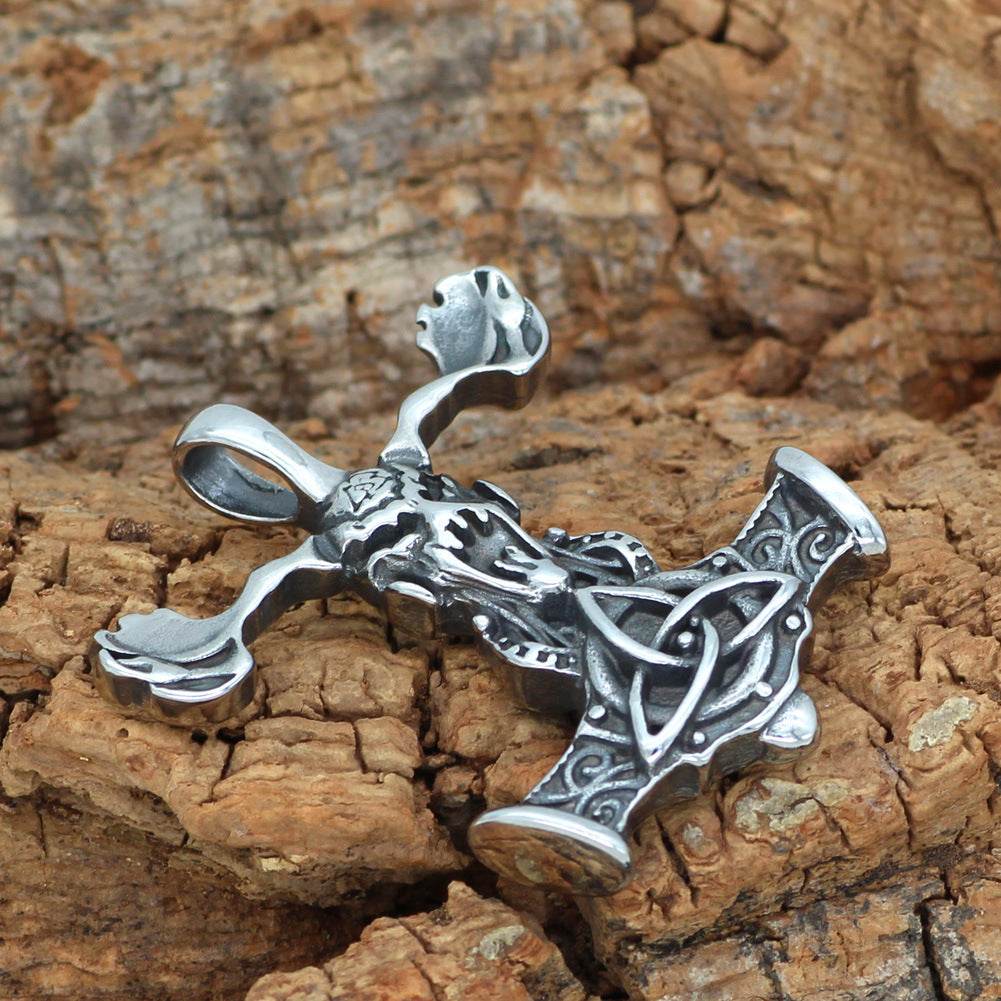 Stainless Steel Pendant Necklace For Men - Mubimart