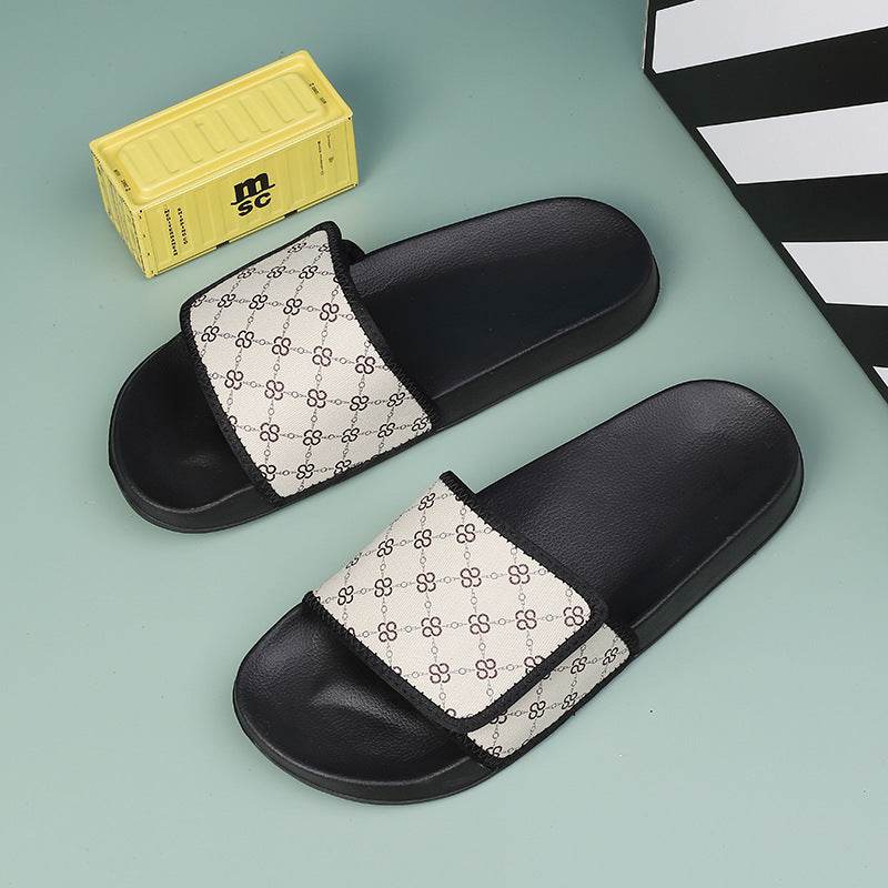 Cross-border Slippers Summer Outdoor Wear Niche High-grade Velcro Non-slip Beach Flip-flops Men - Mubimart