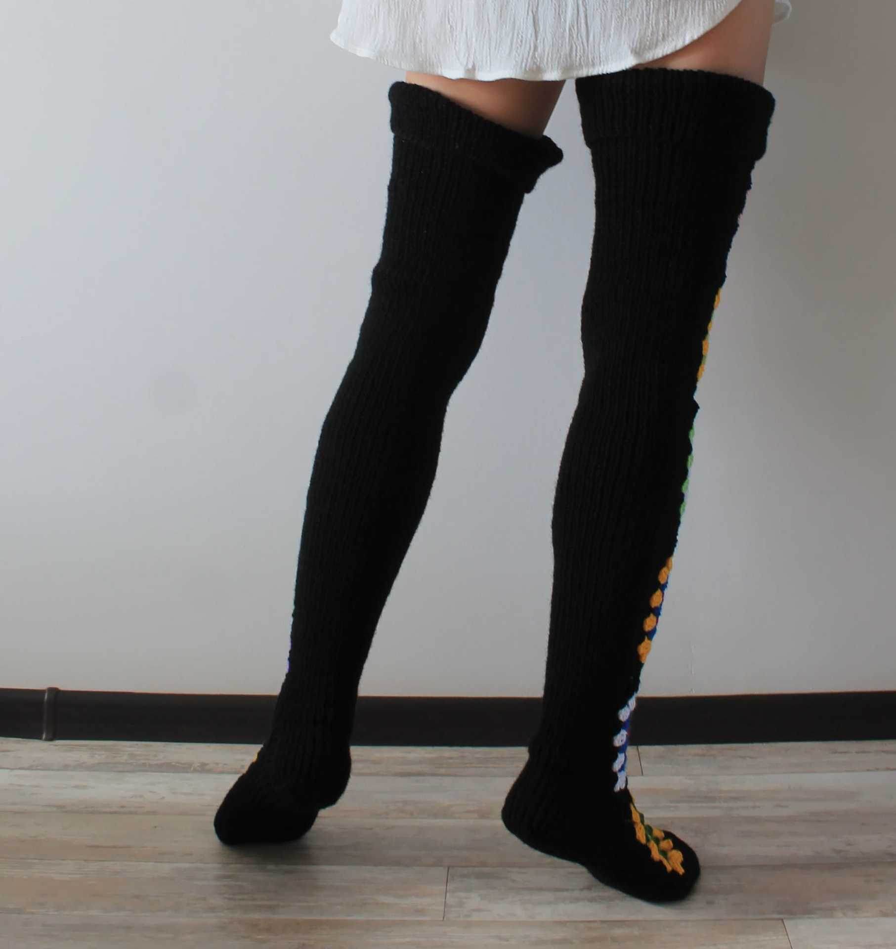 Women's Slimming High Knee Long Socks - Mubimart